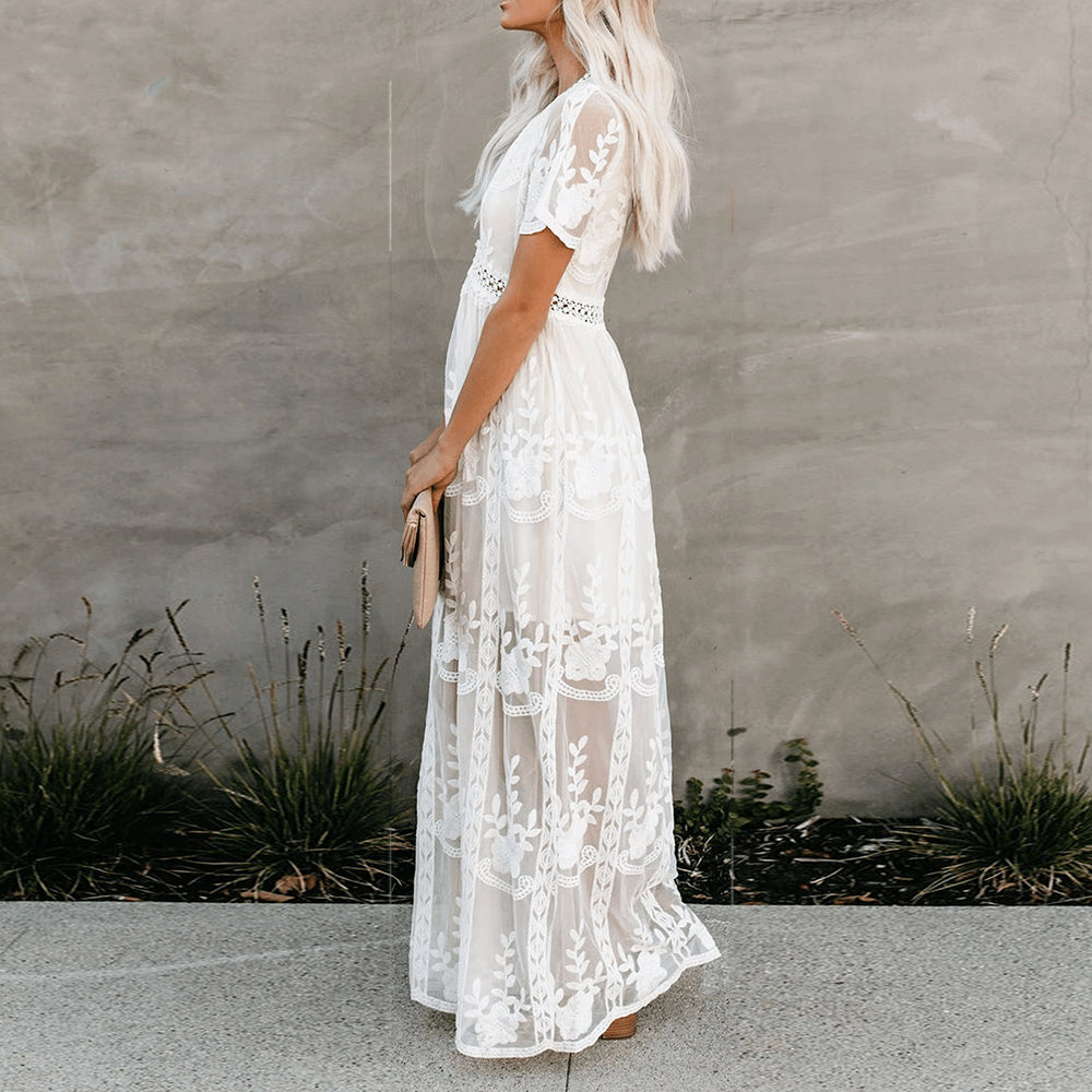 Alyn | Dames elegante maxi-jurk – luchtige en ademende lange jurk