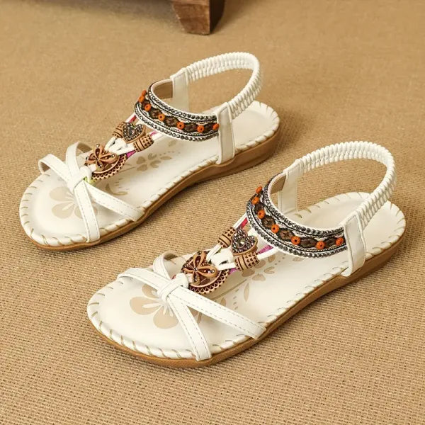 GypsyStep | Orthopedische comfortabele sandalen voor dames – Boho leren instapsandalen