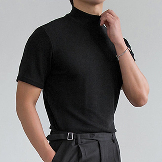 Dorian | Lässiges Rollkragen-T-Shirt 