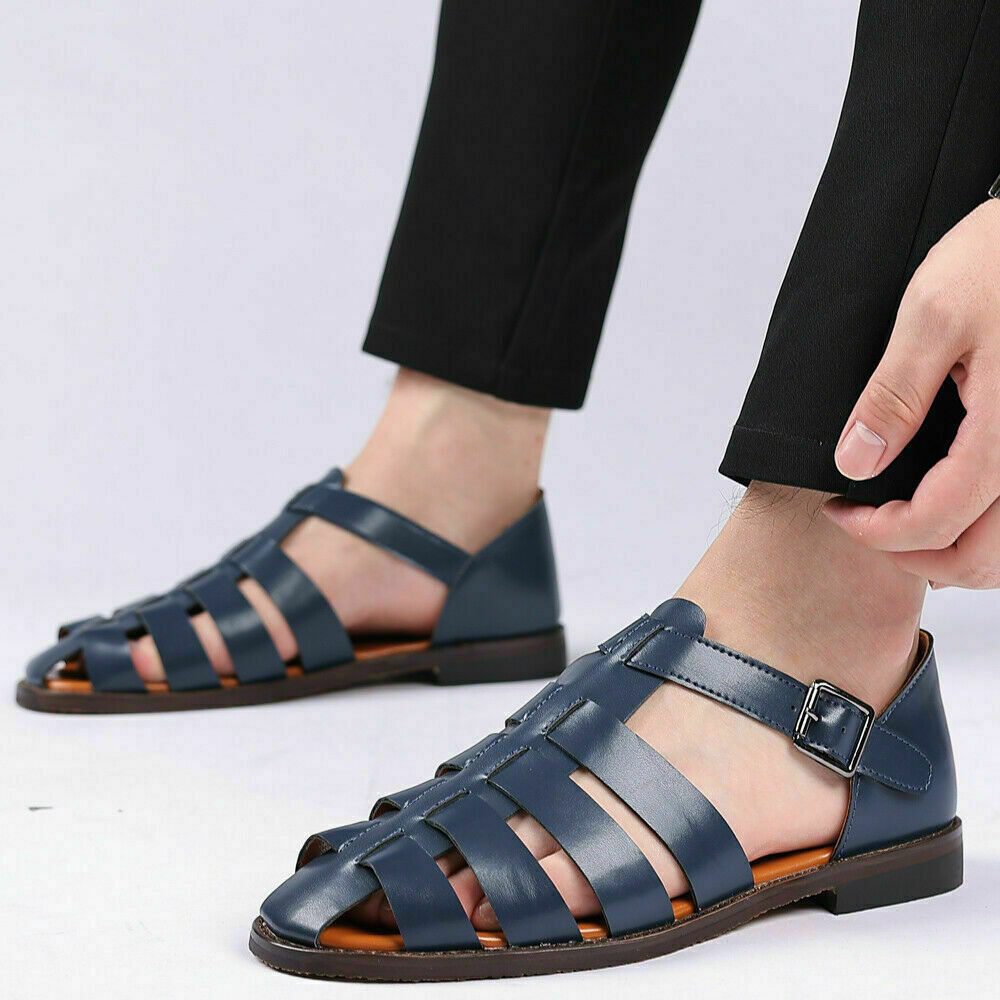 Eero | Sandales d'été en cuir tressé pour homme - Respirantes et élégantes