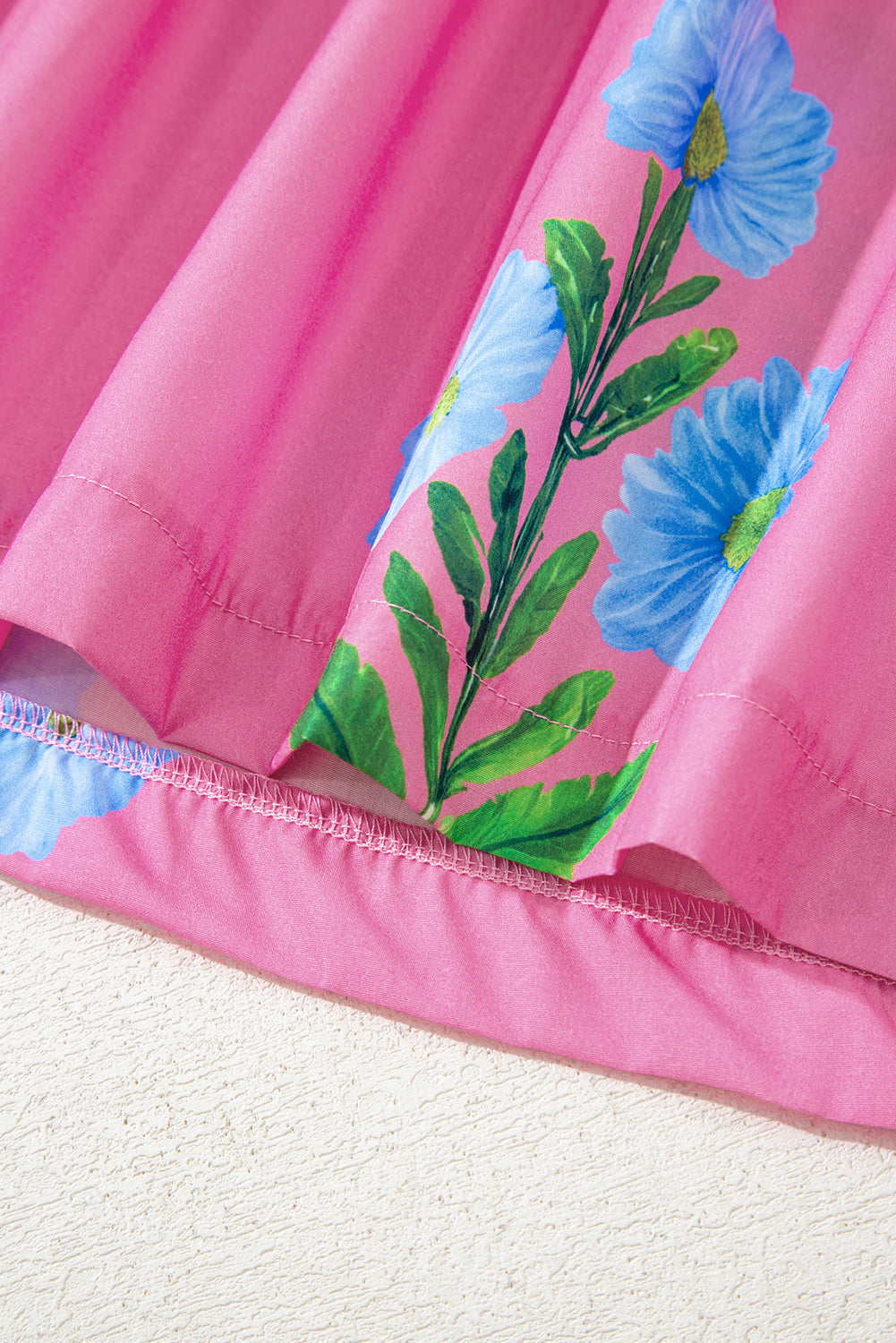 Junara | Zomerse boho-jurk met korte mouwen en split in de hals, casual vakantiekleding