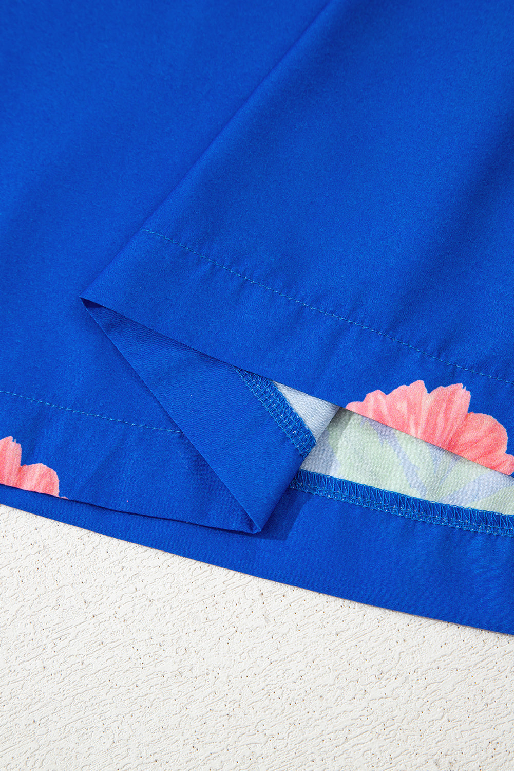 Junara | Zomerse boho-jurk met korte mouwen en split in de hals, casual vakantiekleding