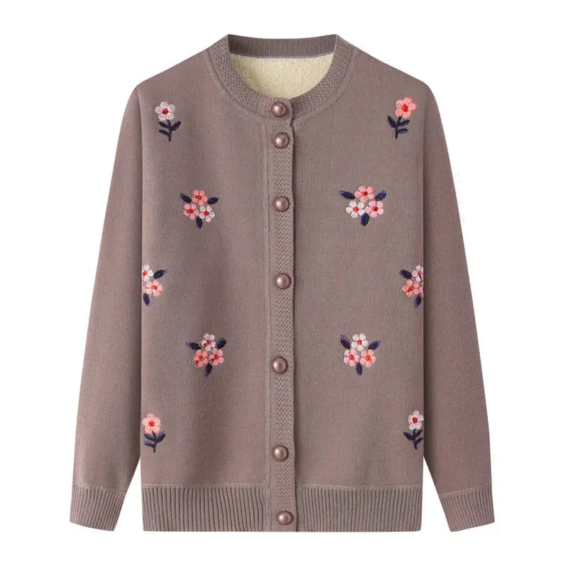 Lirielle | Dicke, warme Winterstrickjacke für Damen – Bequemer Strickpullover mit langen Ärmeln