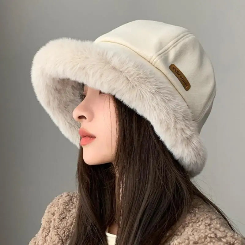 Serenna | Chapeau de pêcheur douillet pour femme avec doublure en fausse fourrure – Chaud et élégant pour l'hiver