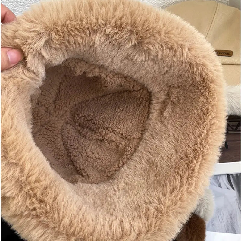 Serenna | Chapeau de pêcheur douillet pour femme avec doublure en fausse fourrure – Chaud et élégant pour l'hiver