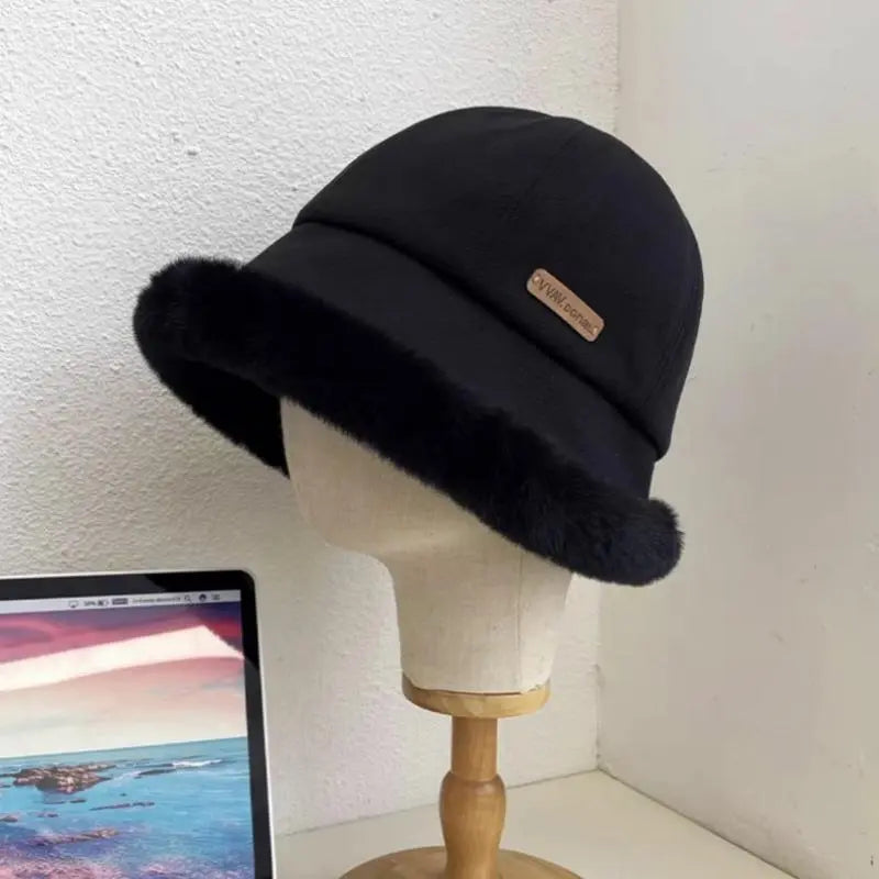 Serenna | Chapeau de pêcheur douillet pour femme avec doublure en fausse fourrure – Chaud et élégant pour l'hiver