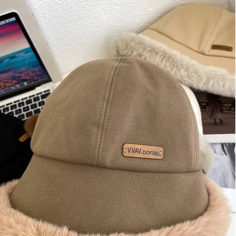 Serenna | Chapeau de pêcheur douillet pour femme avec doublure en fausse fourrure – Chaud et élégant pour l'hiver