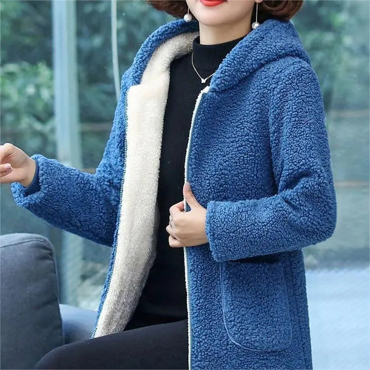 Ranya | Manteau d'hiver pour femme avec capuche et doublure – manteau épais et chaud pour temps froid