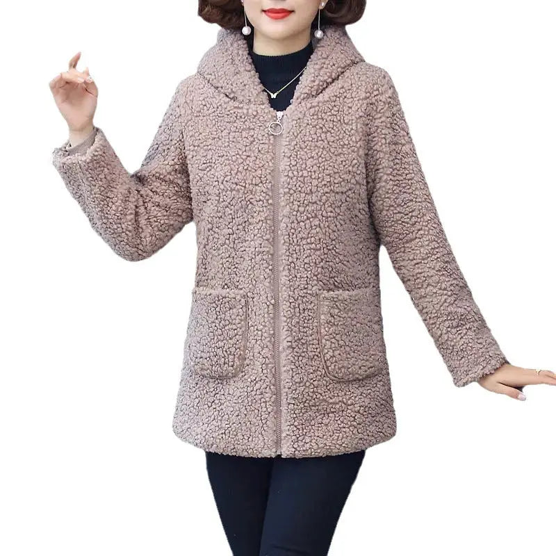 Ranya | Manteau d'hiver pour femme avec capuche et doublure – manteau épais et chaud pour temps froid