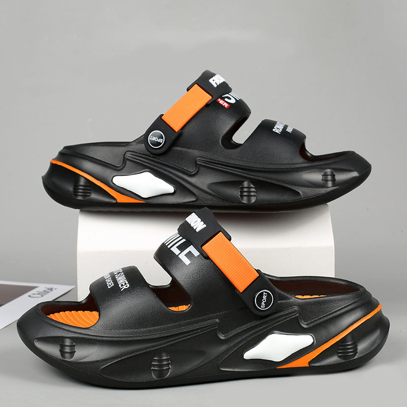 Arvion | Kleurblok slippers voor heren – trendy streetstyle instapsandalen