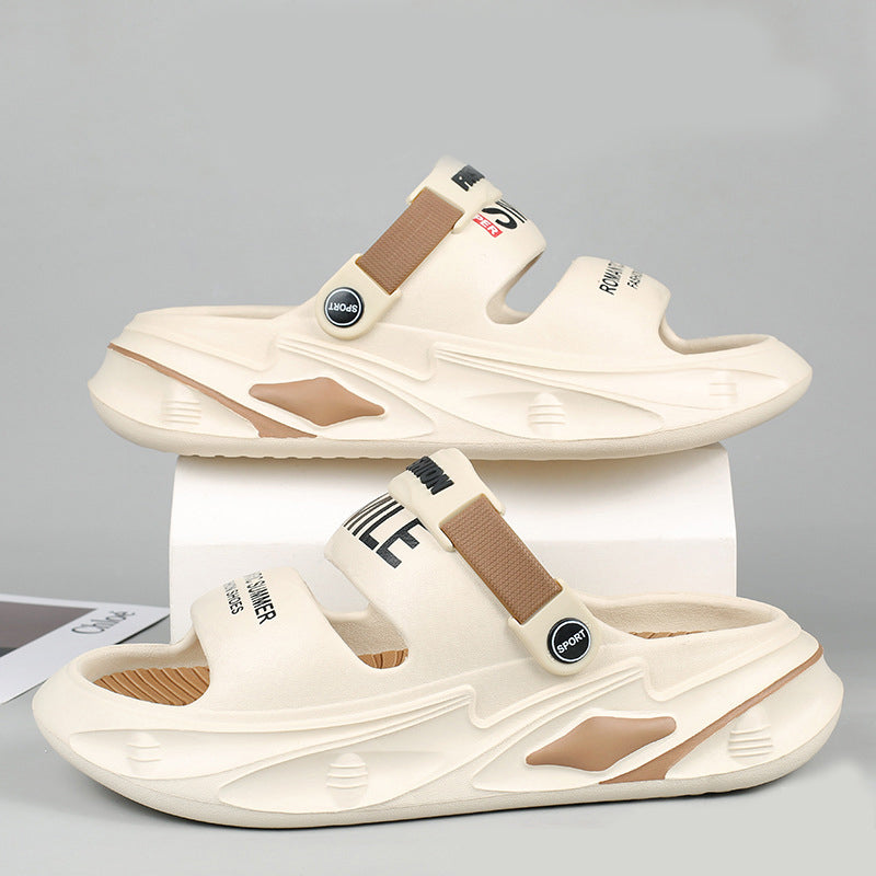 Arvion | Kleurblok slippers voor heren – trendy streetstyle instapsandalen
