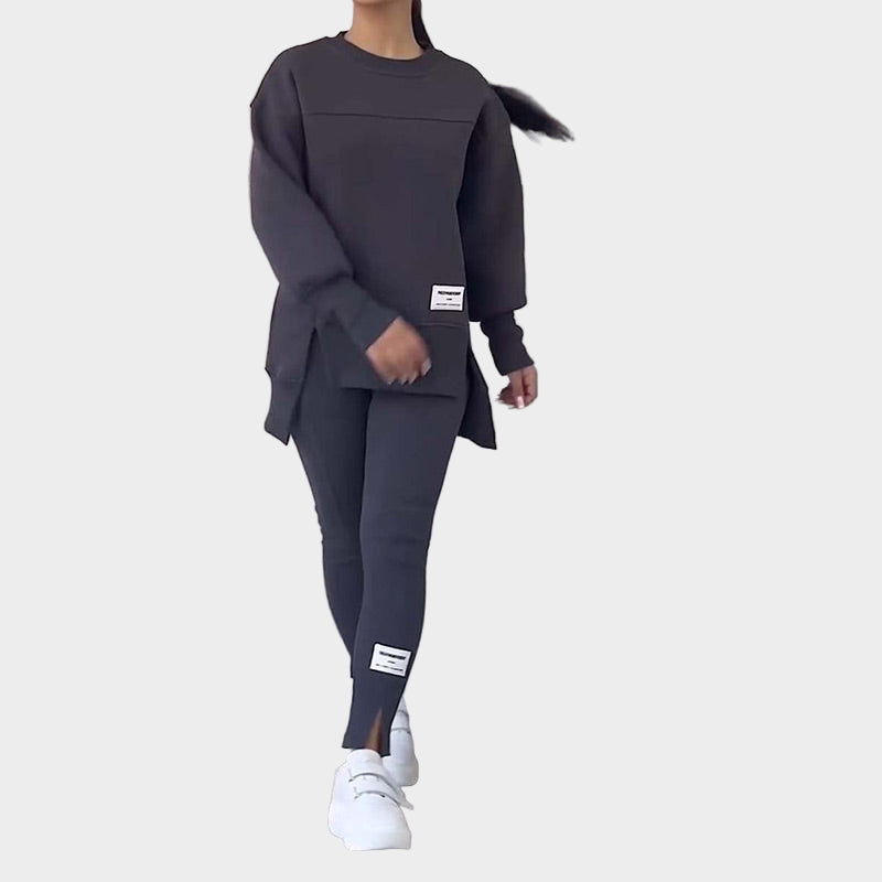 Cyrenia | Athleisure-hoodie en legging voor dames – Comfortabele sportkleding set