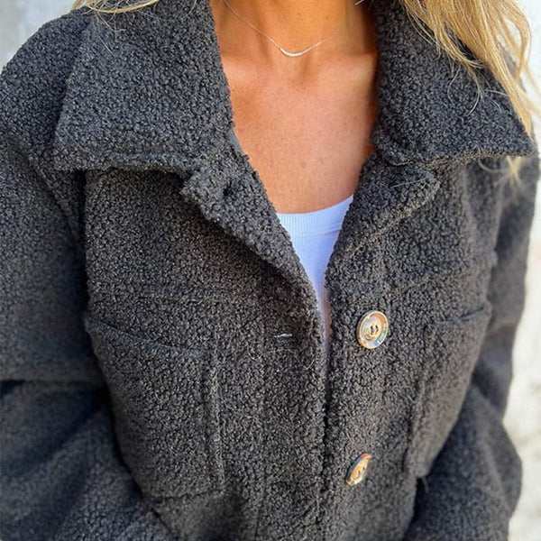 Leirra | Manteau court en laine – Manteau d'hiver élégant pour femme
