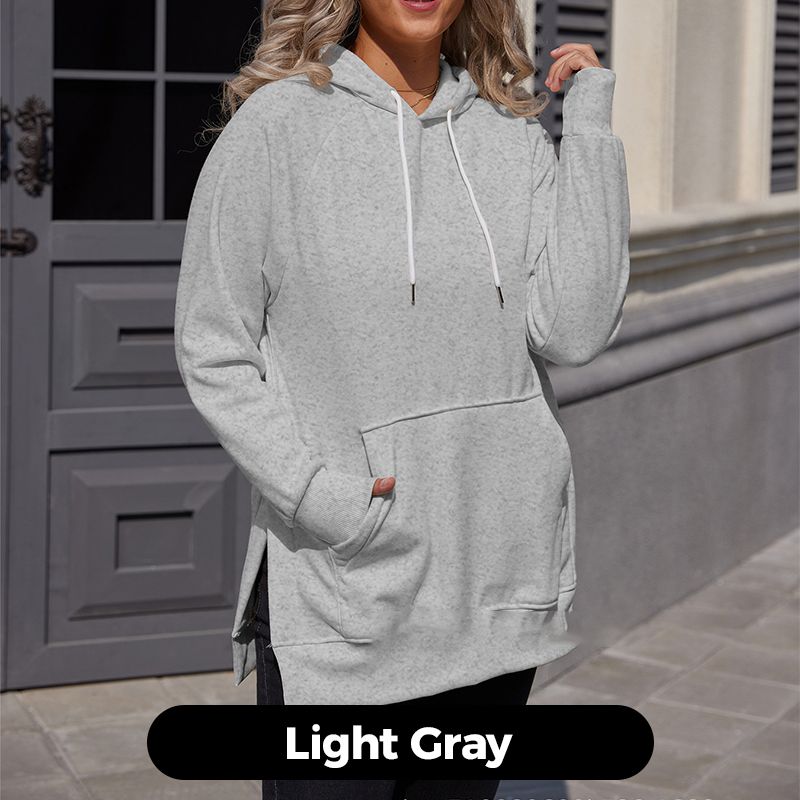 Nanda | Sweat à capuche décontracté et ample pour femme avec poche avant
