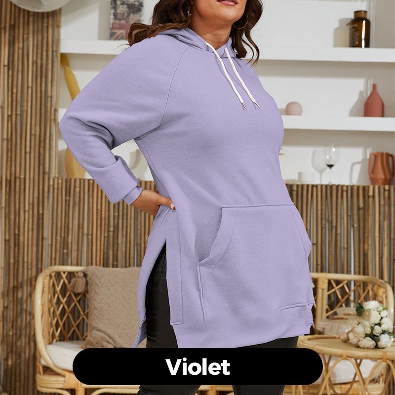 Nanda | Sweat à capuche décontracté et ample pour femme avec poche avant
