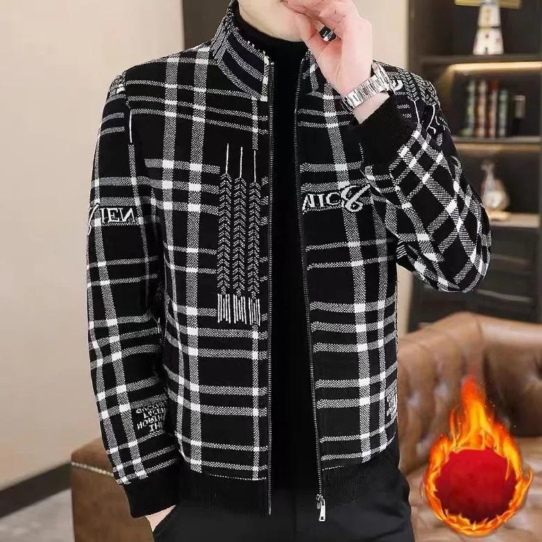 Roderic | Gesteppte Tweedjacke für Herren – Dicke, warme Freizeit-Winterjacke