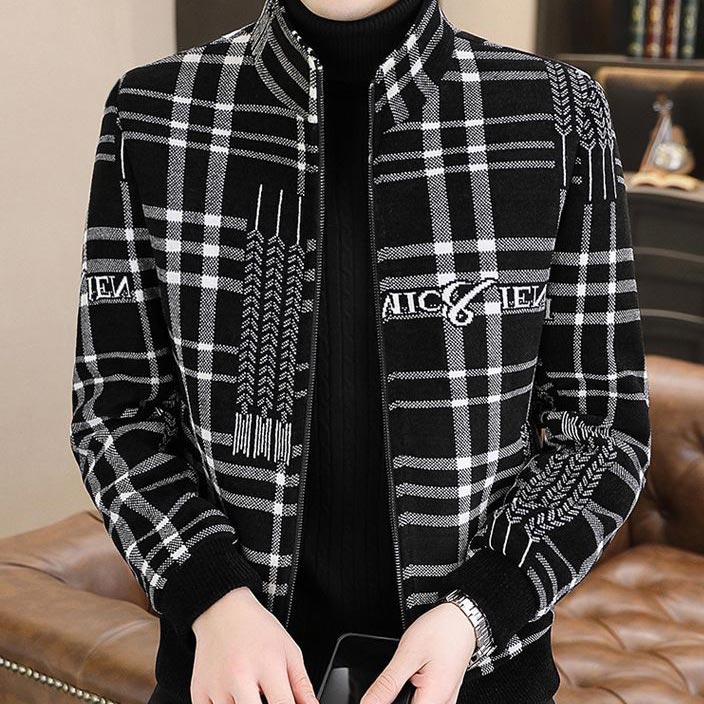 Roderic | Gesteppte Tweedjacke für Herren – Dicke, warme Freizeit-Winterjacke