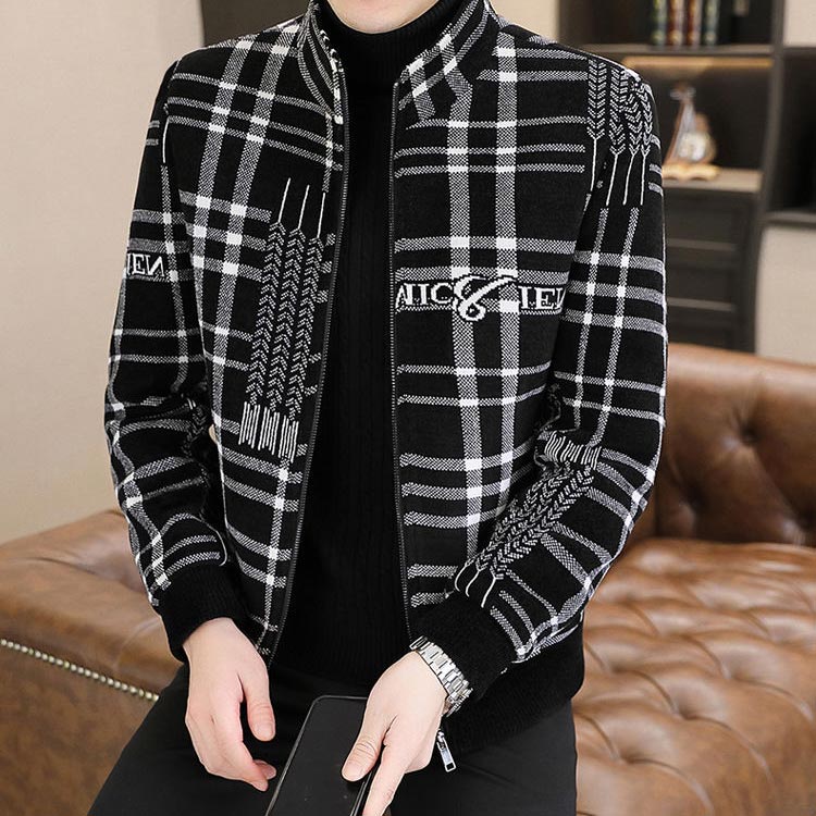 Roderic | Gesteppte Tweedjacke für Herren – Dicke, warme Freizeit-Winterjacke