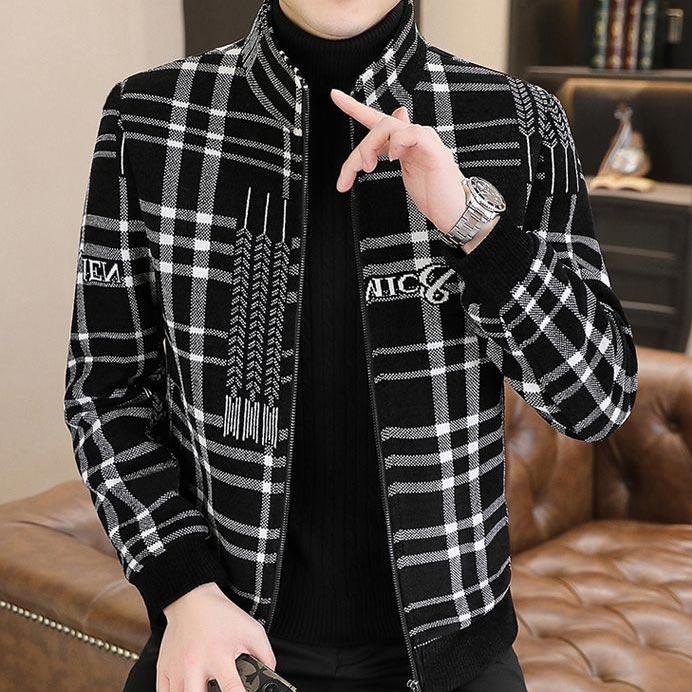 Roderic | Gesteppte Tweedjacke für Herren – Dicke, warme Freizeit-Winterjacke