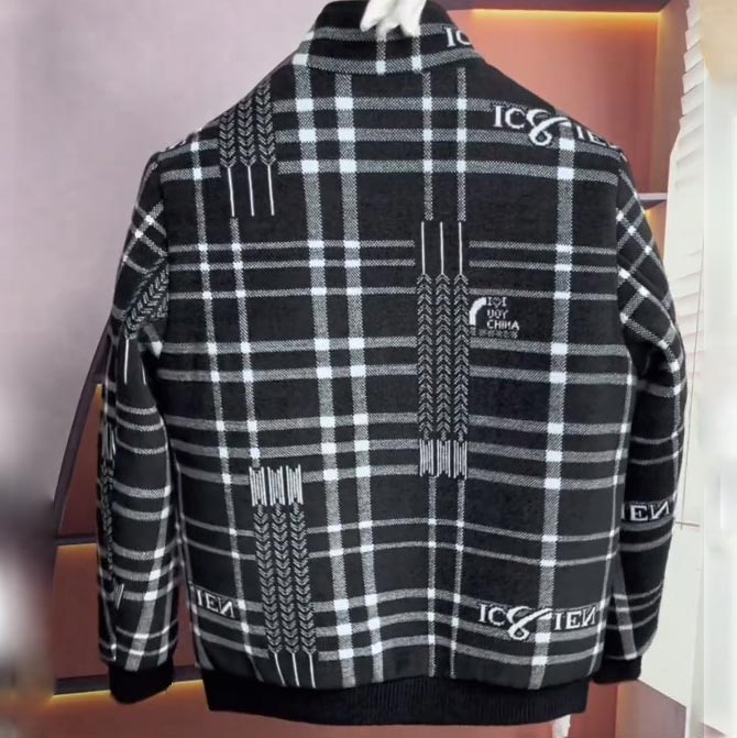 Roderic | Gesteppte Tweedjacke für Herren – Dicke, warme Freizeit-Winterjacke