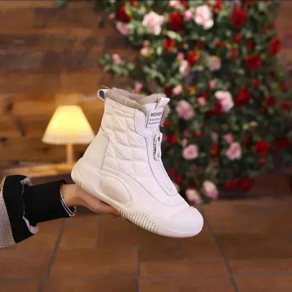 FrostElla | Bottes de neige imperméables, doublées de fausse fourrure, antidérapantes, chaudes et confortables pour l'hiver et les activités de plein air.