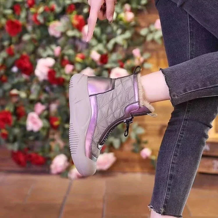 FrostElla | Bottes de neige imperméables, doublées de fausse fourrure, antidérapantes, chaudes et confortables pour l'hiver et les activités de plein air.