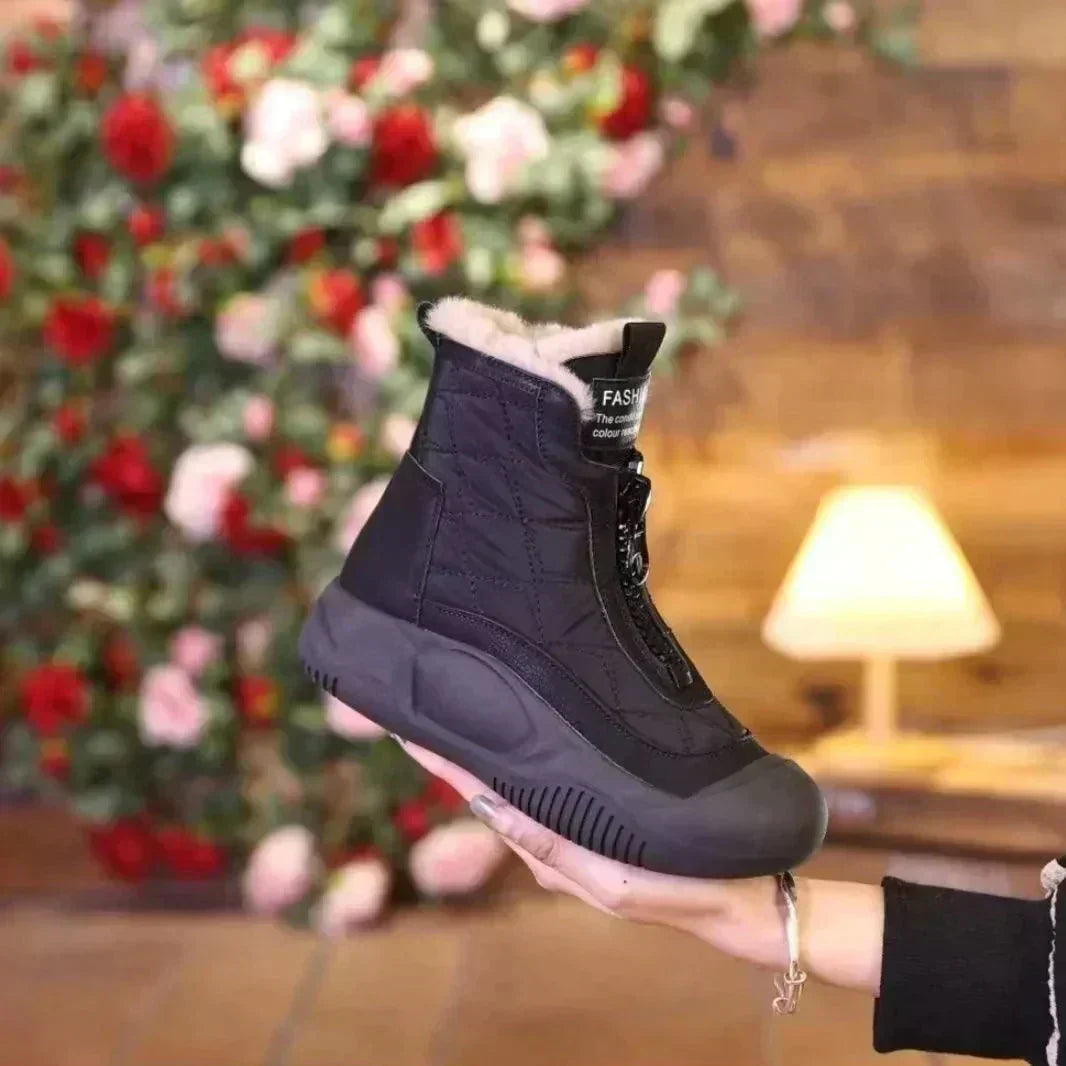 FrostElla | Bottes de neige imperméables, doublées de fausse fourrure, antidérapantes, chaudes et confortables pour l'hiver et les activités de plein air.