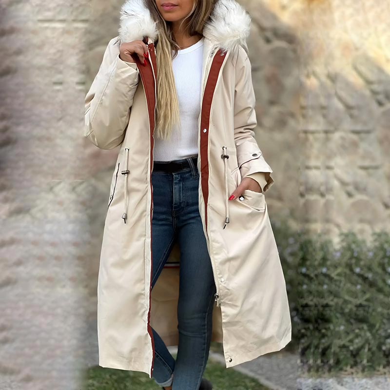 Evelora | Damen-Winterparka mit Kapuze und Pelzkragen – Lässige, warme und stylische Oberbekleidung