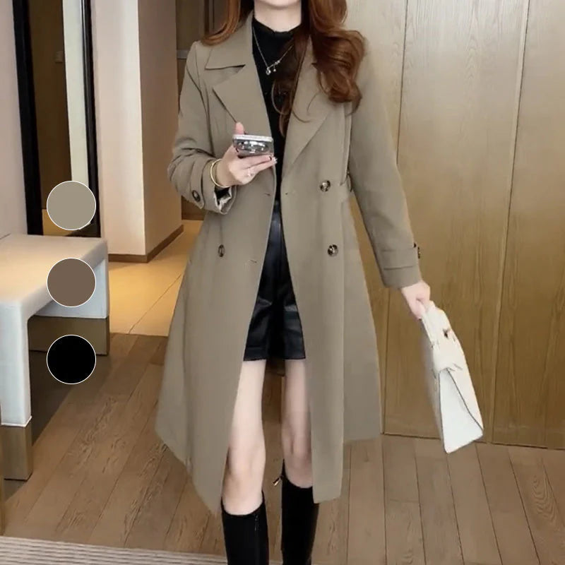 Ailra | Trench-coat élégant et chaud pour femme – avec doublure douce, manteau d'hiver
