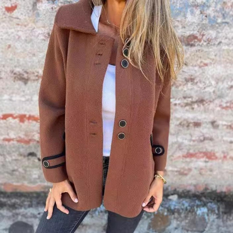 Raelene | Manteau d'hiver en tweed pour femme – Manteau élégant et chaud