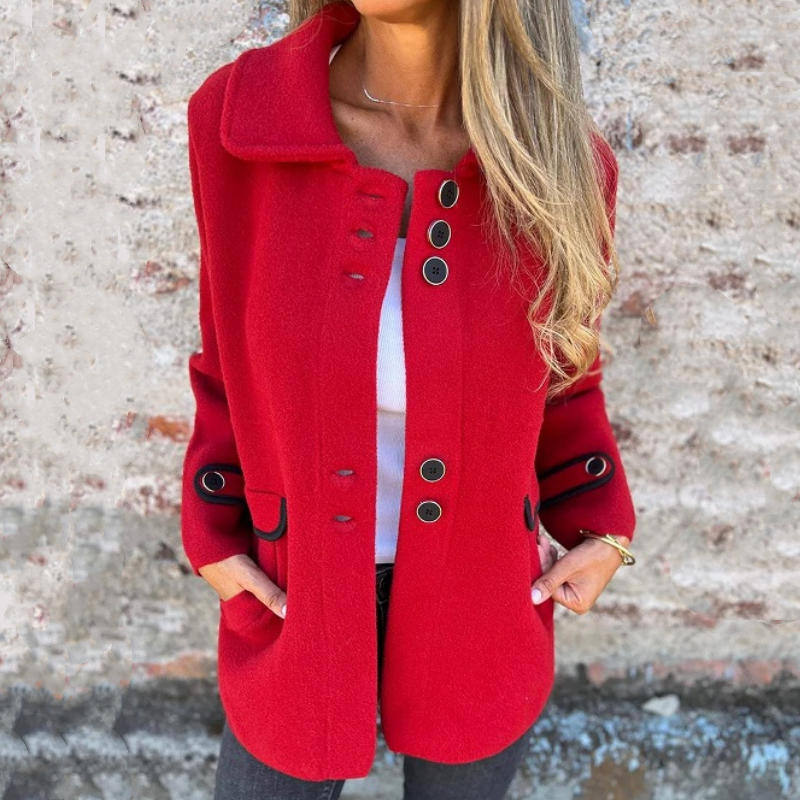 Raelene | Manteau d'hiver en tweed pour femme – Manteau élégant et chaud