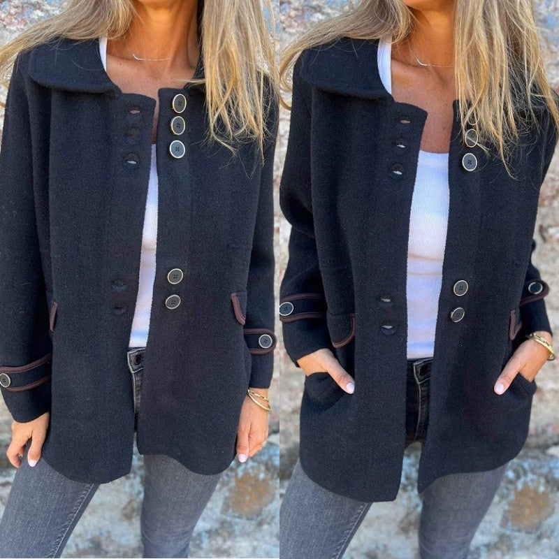 Raelene | Manteau d'hiver en tweed pour femme – Manteau élégant et chaud