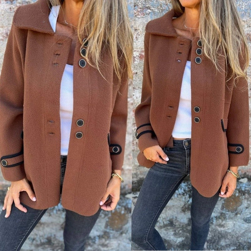 Raelene | Manteau d'hiver en tweed pour femme – Manteau élégant et chaud