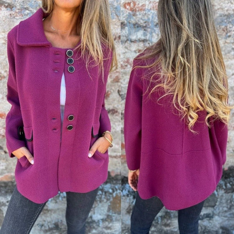 Raelene | Manteau d'hiver en tweed pour femme – Manteau élégant et chaud