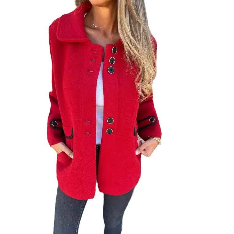 Raelene | Manteau d'hiver en tweed pour femme – Manteau élégant et chaud