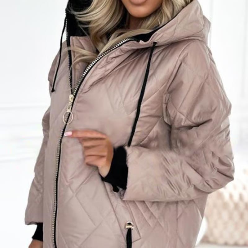 Koert | Winterparka voor dames – geïsoleerde lange jas met capuchon, waterafstotende bovenkleding