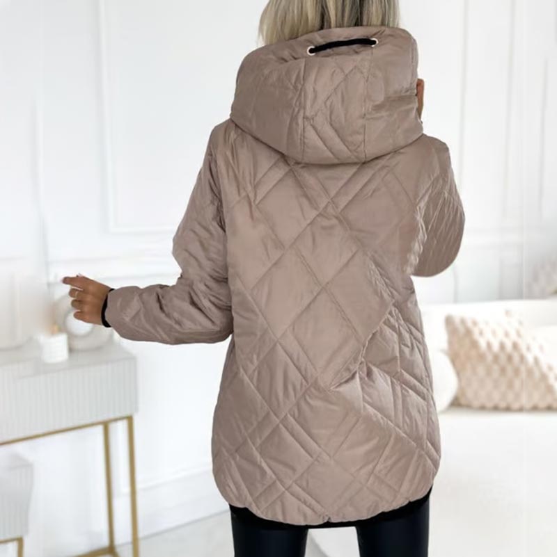 Koert | Winterparka voor dames – geïsoleerde lange jas met capuchon, waterafstotende bovenkleding