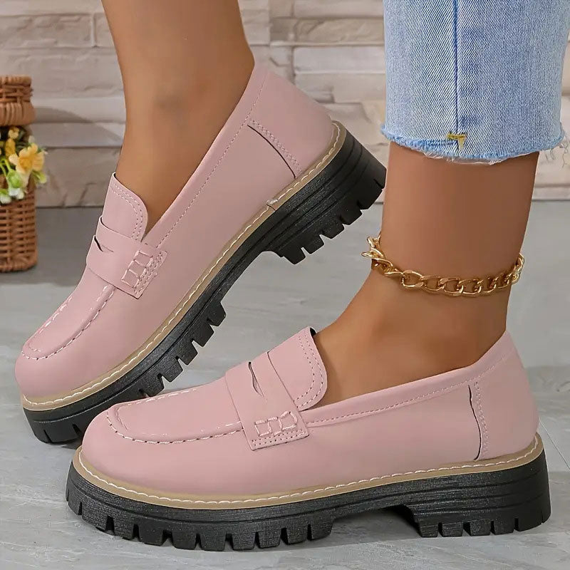 Stepella | Stilvolle Plateau-Loafer für Damen – Bequeme Slipper