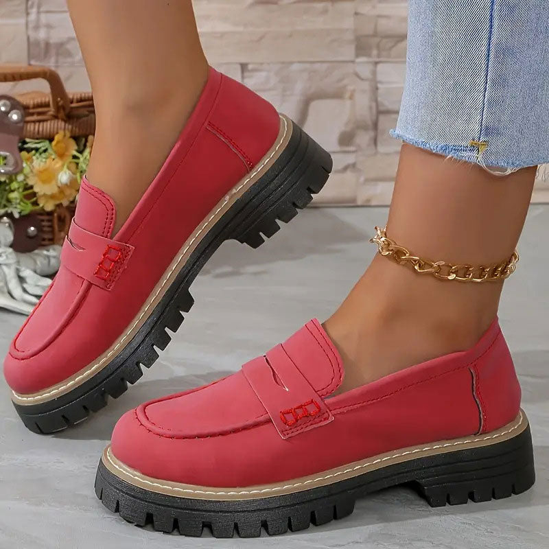 Stepella | Stilvolle Plateau-Loafer für Damen – Bequeme Slipper