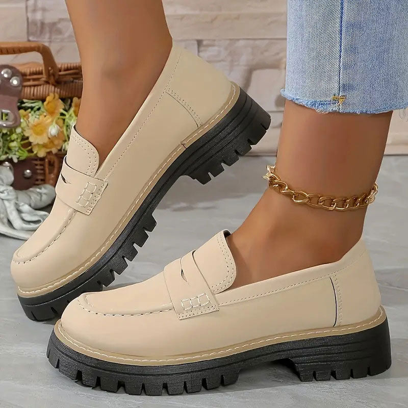 Stepella | Stilvolle Plateau-Loafer für Damen – Bequeme Slipper