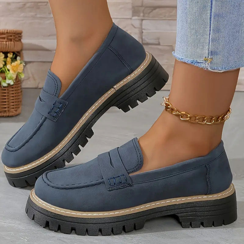 Stepella | Stilvolle Plateau-Loafer für Damen – Bequeme Slipper