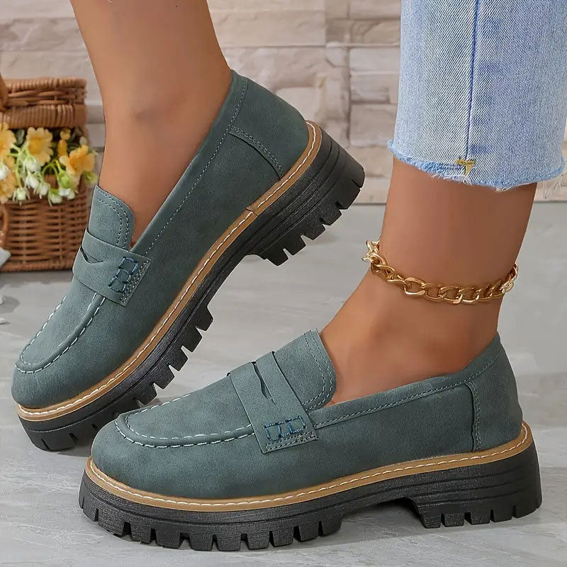 Stepella | Stilvolle Plateau-Loafer für Damen – Bequeme Slipper