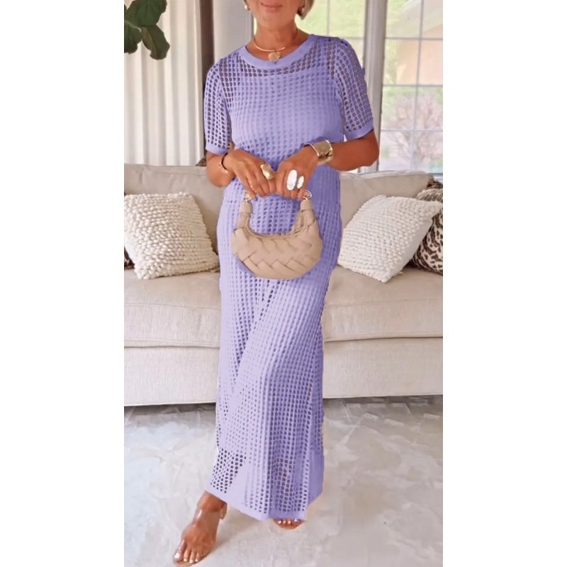 Helissa | Casual-elegante damesjurk – Zomerjurk met rasterpatroon