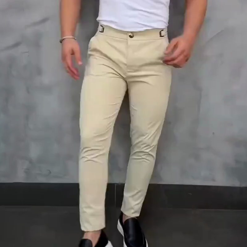 Draylen | Pantalon slim stretch pour homme - Ceinture ajustable, pantalon décontracté et confortable