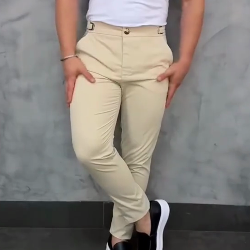 Draylen | Pantalon slim stretch pour homme - Ceinture ajustable, pantalon décontracté et confortable