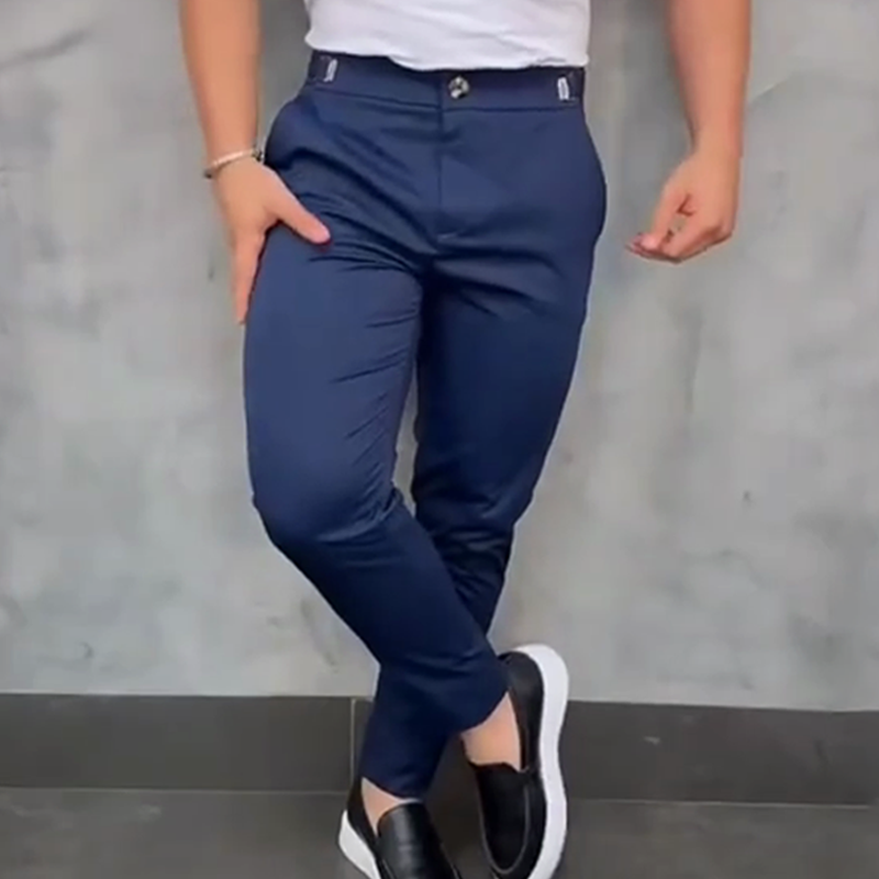 Draylen | Pantalon slim stretch pour homme - Ceinture ajustable, pantalon décontracté et confortable