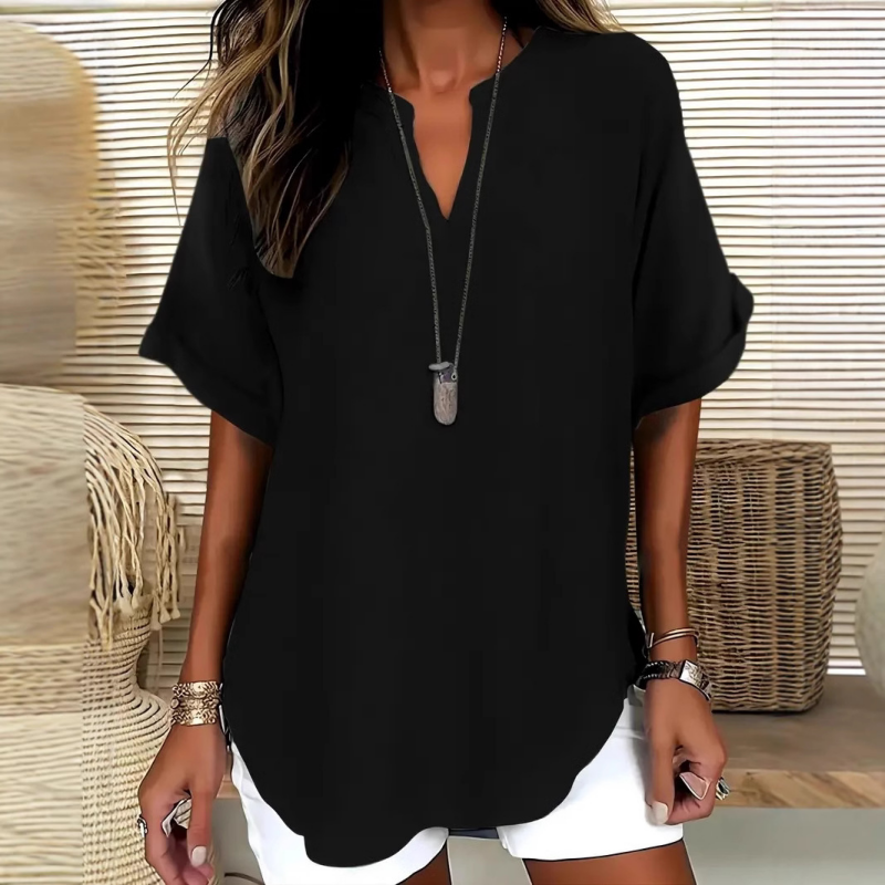 Rosae | Lange tuniek voor dames – Ontspannen, casual blouse