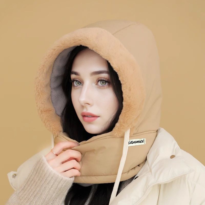 Katrien | Bonnet thermique avec doublure en peluche et masque intégré pour hommes et femmes
