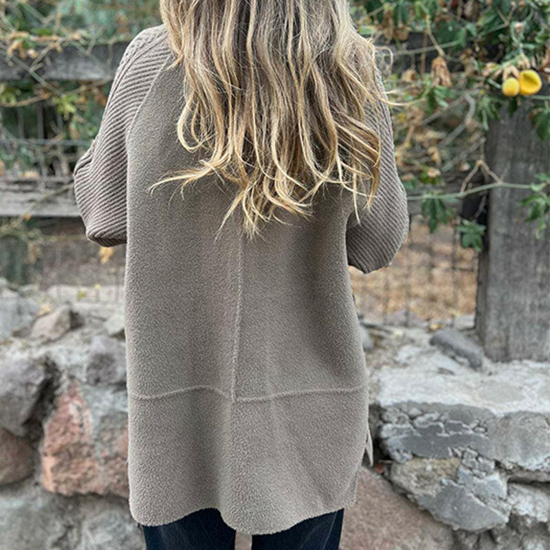 Nina | Schicker, zweireihiger, mittellanger Wollmischmantel für Damen