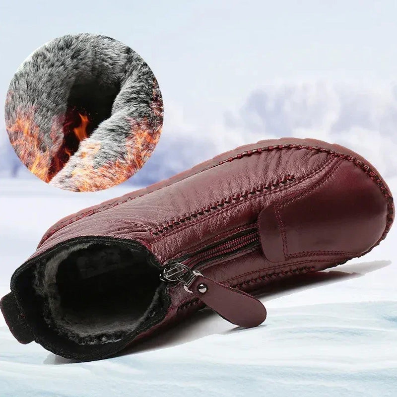 GlideFrost | Winterenkellaarzen voor dames – thermisch, waterbestendig, ritssluiting aan de zijkant